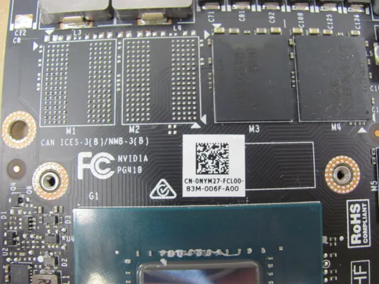 номер0635-31 відеокарта 0NYM27 nVIDIA Quadro P3000M 6GB N17E-Q1-A1  для Dell Precision 7710 M7710 оригінал З аукціону