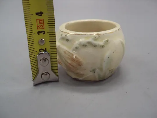 Купити Сервировочное кольцо керамика рыбка винтаж кольцо для салфеток сервировки размер 3х3,6 см (№1921)