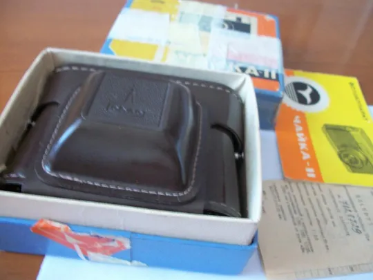 Фотоаппарат Чайка-2, Коробка, Индустар-69 [Инструкция ,паспорт, футляр, крышка ] как Новый Ціна