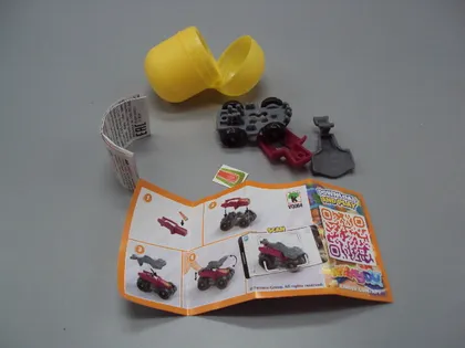 фото, Фигурка киндер сюрприз VQ064 Ferrero машинка монстр-трак с языком Monster Truck №18595л