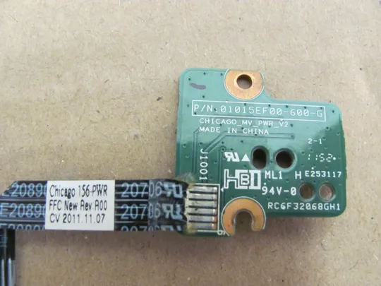 439-31 плата кнопки вкл 01015EF00-600-G  для  HP 630 635 2000  Compaq CQ57 CQ67 оригінал Продаж