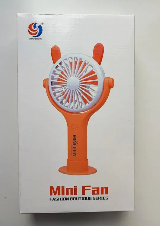 Портативний акумуляторний мінівентилятор із вушками та led Ціна