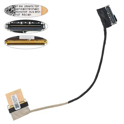 фото, Шлейф матриці для ноутбука HP (837 G7, 835 G7, 830 G7,  M44215-001) 40 0.5 250NITS (6017b1374801)