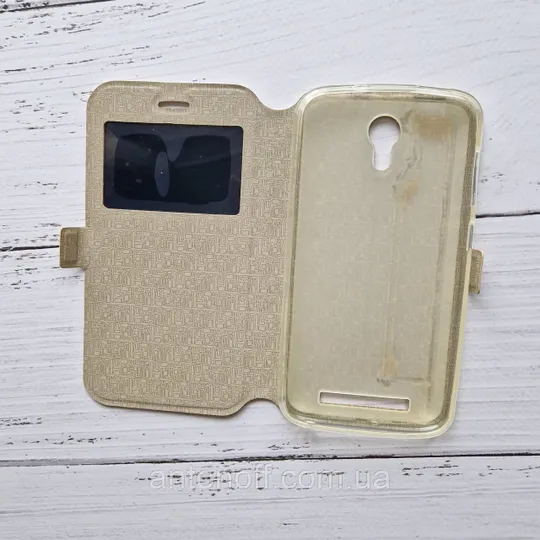 Чохол-книжка Doogee Y100 Pro Valencia 2 для телефону (з віконцем) Gold З аукціону