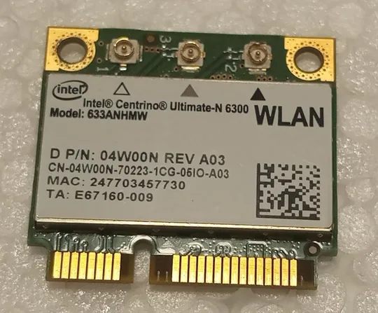 WI-FI адаптер з ноутбука DELL Latitude E6420 633ANHMW 04W00N Ціна