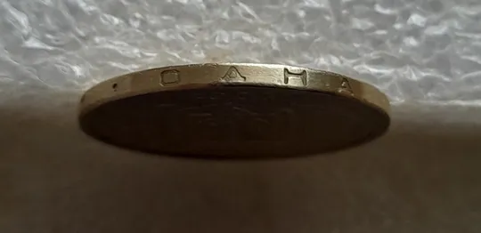 (7491) 1 гривня 2001 1АД1 широкий кант реверса + круговий виробіток штампа (1 гривна 2001) Недорого