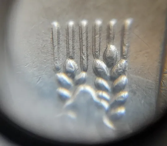 (7057) 50 копійок 2006 зминання елементів зображення на аверсі (50 копеек 2006 брак здвоєння, сминание) З аукціону