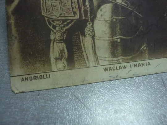 открытка andriolli вацлав и мария №1526 З аукціону