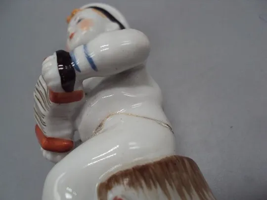 Фигура фарфор ЛФЗ морячок матросик юный гармонист Смелый и девушка плясунья под реставрацию №14191 Характеристики