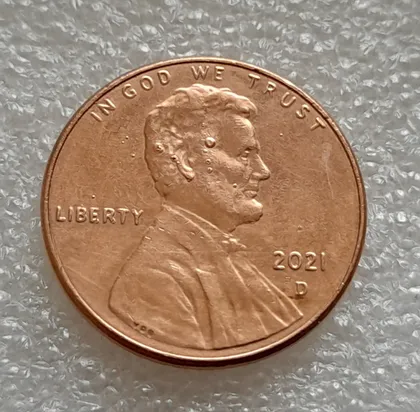 фото, (8144 ря) 1 цент 2021 D США