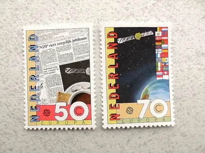 фото, Серія поштових марок Нідерланди " Космос " 1983 рік **