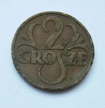 фото, 2 гроша = 1934 р. = ПОЛЬЩА