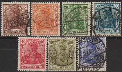фото, 1920 - Німеччина - Стандарт - Germania Mi.140-49 _17,0 €