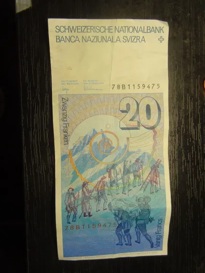 фото, 20 франків Швейцарія 1978