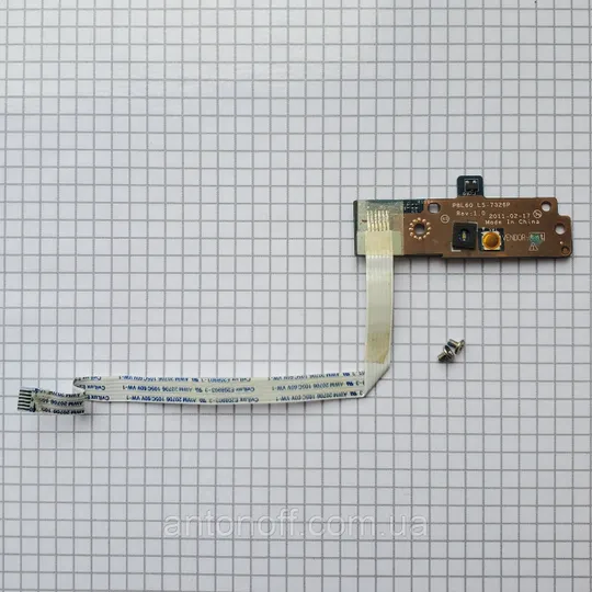 Кнопка / плата Asus K53B / LS-7326P NBX0000WR00 зі шлейфом для ноутбука оригінал з розборки Ціна