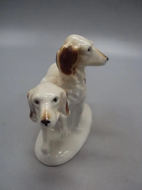 Фигура фарфор Германия Carl Scheidig KG Гревенталь охотничьи собаки Эпаньол бретон собачки 10,8см №5 Недорого