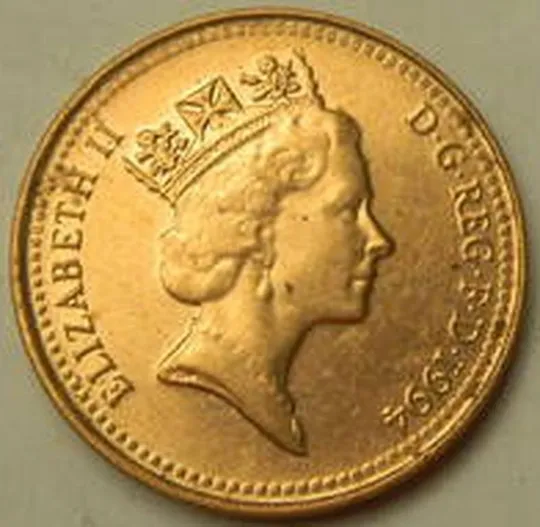 1 пенні 1994 Британія Ціна
