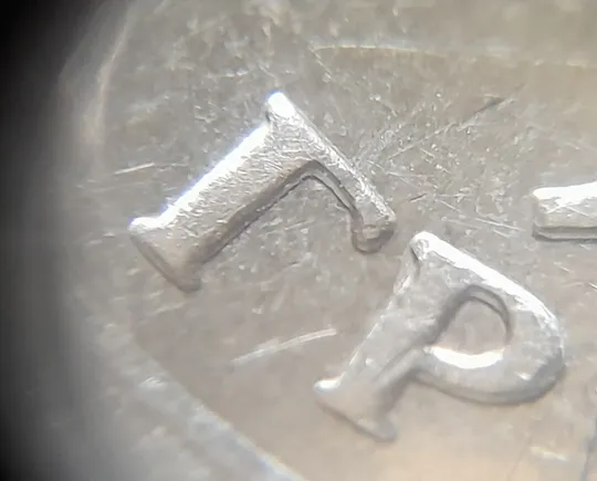 (4829) 1 гривня 2014 значне здвоєння на аверсі, двійний удар (1 гривна 2014 брак) З аукціону