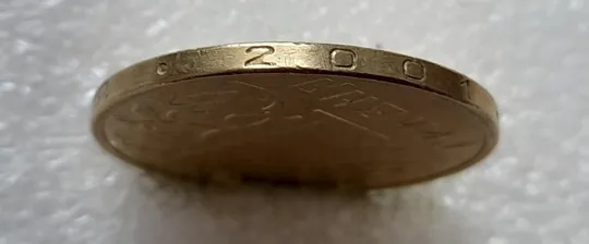 (4722) 1 гривня 2001 викрошки у "Г" слова "ГРИВНЯ" та у "2" слова "2001" на гурті (1 гривна 2001) Продаж