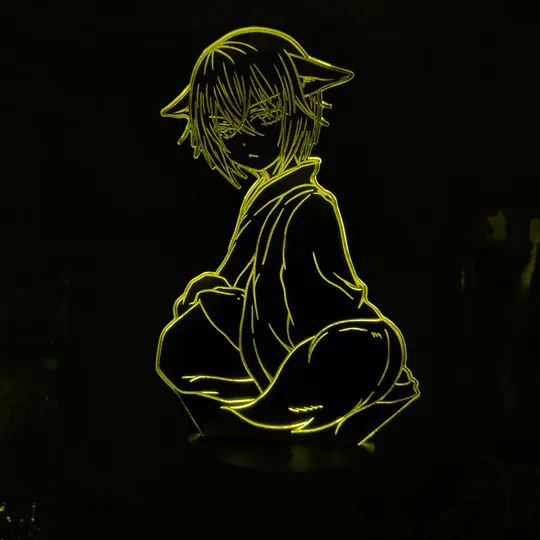 Акриловий світильник-нічник Томое 2 жовтий tty-n001846 Ціна