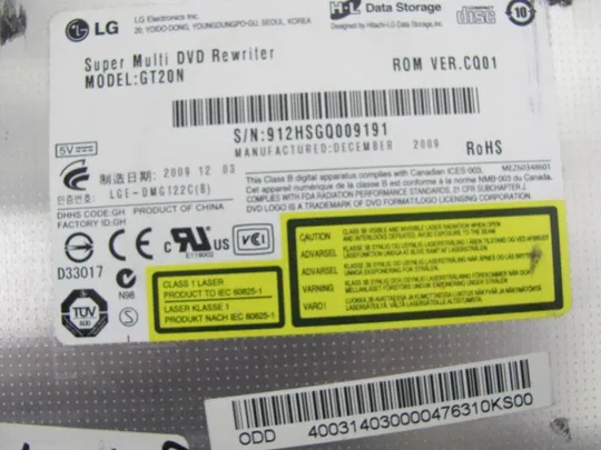 номер0292-23 DVD-привод GT20N для MEDION Akoya E6214 E6220 P6620 P6630 P6622 оригінал З аукціону