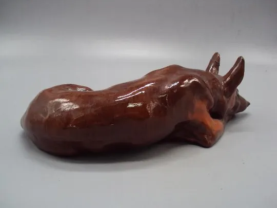 Купити Фигура керамика Рябовский завод Б.Я.Воробьёв РЗКИ собака овчарка собачка 8х25,5 см №177