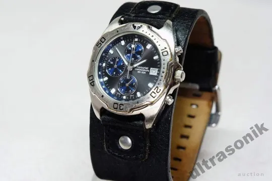 Годинник наручний чоловічий хронограф Accurist дата 50м. серый циф мех.Citizen Japan Вживане Ціна