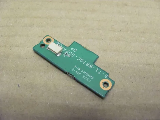 555-20 плата кнопки вкл 6-71-W870C-D02A для Clevo W87CU оригінал Продаж