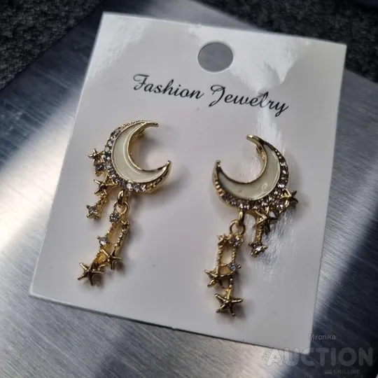 Сережки у формі місяця та зірки Продаж