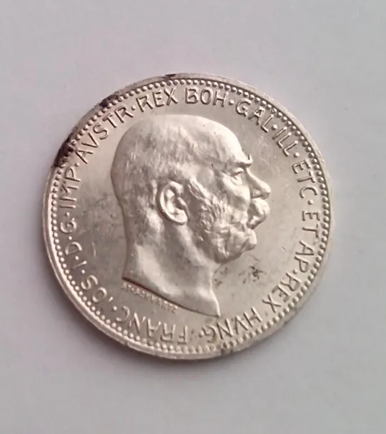 Император АВСТРИИ ФРАНЦ-ИОСИФ , серебряная монета корона 1915 г. nv624 Ціна