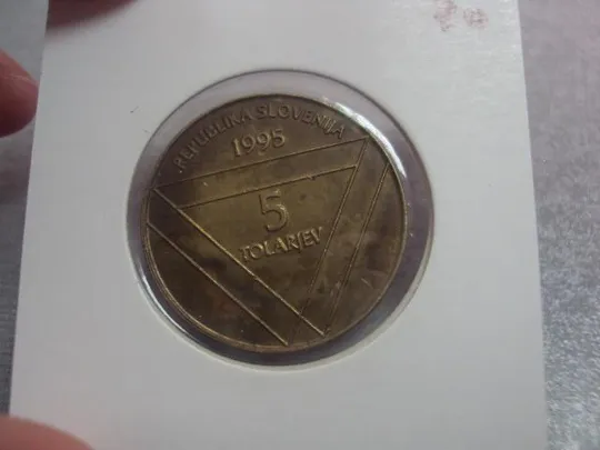 Купити монета словения 5 толаров 1995 сохран №8065