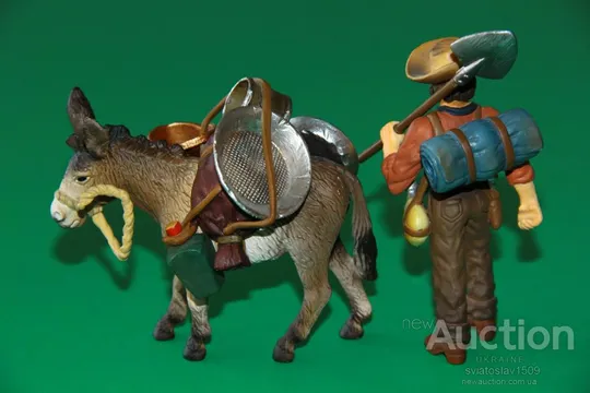 ковбой старатель золотошукач SCHLEICH 90-100мм ФРГ Продаж