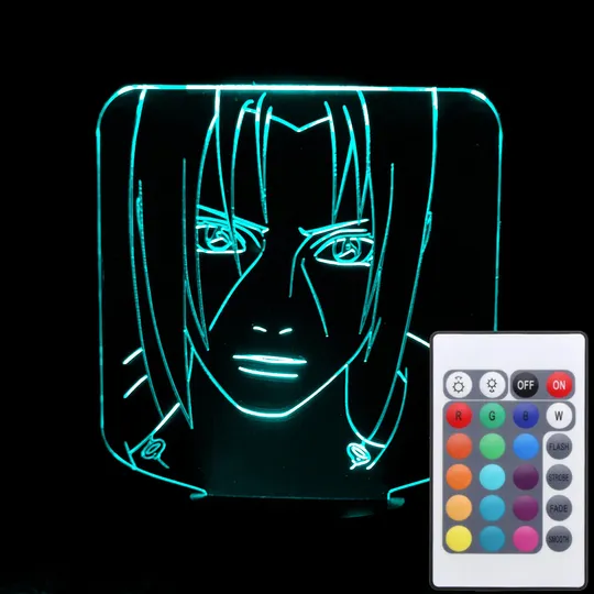 Акриловий світильник-нічник з пультом 16 кольорів Учіха Ітачі 5 tty-n001610 Ціна