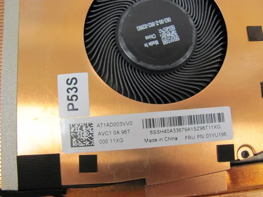 690-8 система охолодження AT1AD003VV0 01YU196 для Lenovo Thinkpad T590 P53S  оригінал Інтернет-аукціон