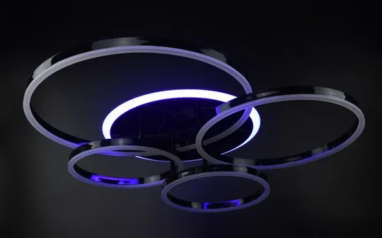 Люстра потолочная LED с пультом A55021/4-RGB-bk Черный 12х69х79 см. Характеристики