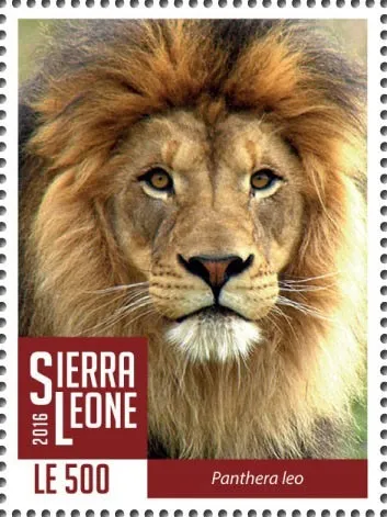 Сьерра Леоне-Лев-2016. Чистый полный красивый ЛИСТ-30 марок. Серия- 1 марка.MNH Ціна