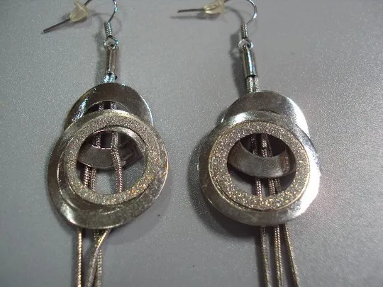 бижутерия серьги подвесные длинные 10,5 см №10879 Інтернет-аукціон