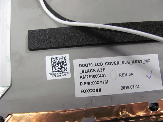 769-5 кришка матриці 00CY7M AM2F1000401  для  Dell Alienware Area 51m R1 R2  оригінал На торгах