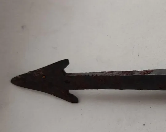 Пилум наконечник древнего копья гарпунного типа, боевое оружие римлян, скифов,kn652 Інтернет-аукціон