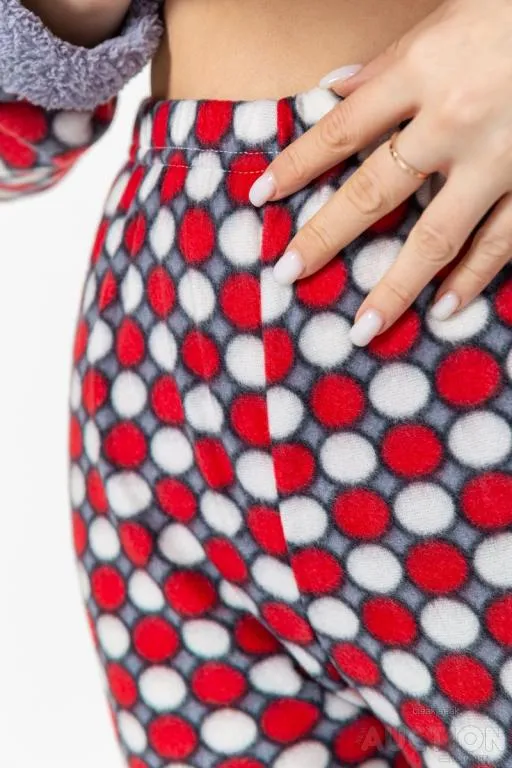 Пижама женская махра, цвет серый, 214R0162 Інтернет-аукціон