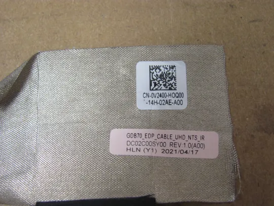 номер0842-14 шлейф Шлейф матриці для ноутбука Шлейф дисплея Шлейф підключення дисплея Шлейф екрана Laptop matrix cable 0V2400 DC02C00SY00  для Dell Precision 7550 7560 7750 7760 оригінал Інтернет-аукціон