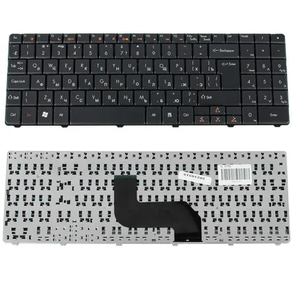 фото, Клавіатура для ноутбука ACER (GW: NV52, NV56, NV59, PB: DT85, LJ61, LJ65, LJ67, LJ71, LJ75, LJ77, TJ61, TJ65) rus, black