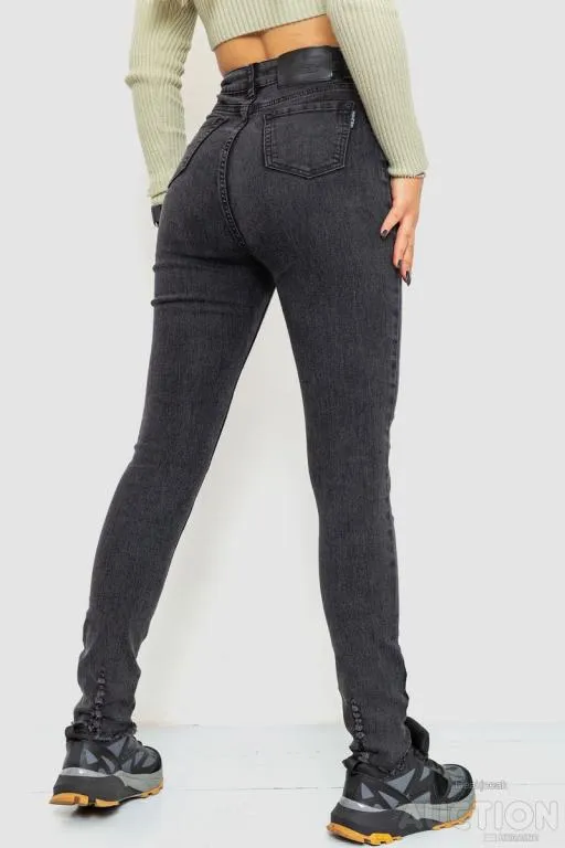 Джинсы женский стрейч, цвет темно-серый, 214R1483 Продаж
