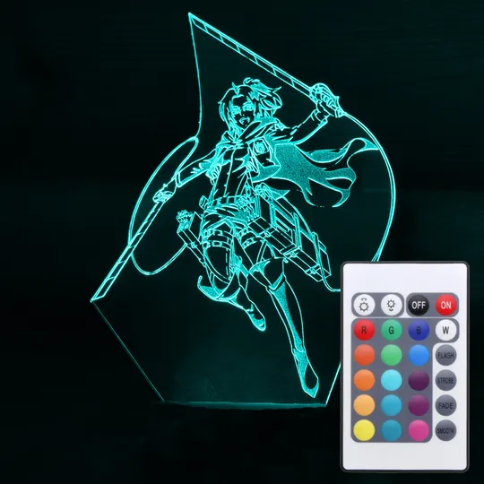 Акриловий світильник-нічник з пультом 16 кольорів Ханджи Зое tty-n000798 Ціна