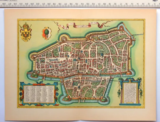 Купити План карта Аугсбурга 1570 р. копія 1938 р. Лейпциг Fv8.9