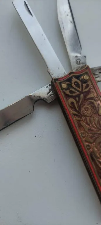 Винтажный маникюрный мультитул нож, бритва, ножницы ,пилка tr456 gv532 Продаж