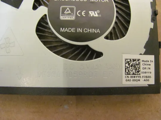 Купити номер0915-10 Вентилятор (кулер, FAN) 008YY9 DFS501105PR0T  для Dell XPS 15 9550 Precision 5530 M5530  оригінал