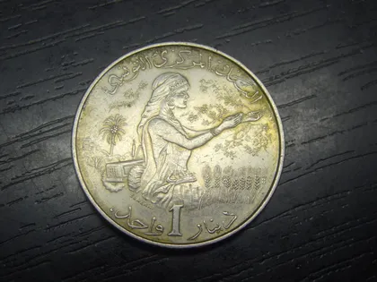 фото, 1 динар Туніс 1983