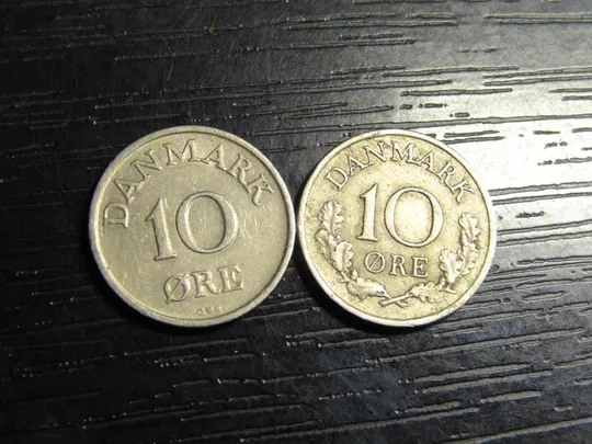 Купити 10 оре Данія 1960 (два різновиди)