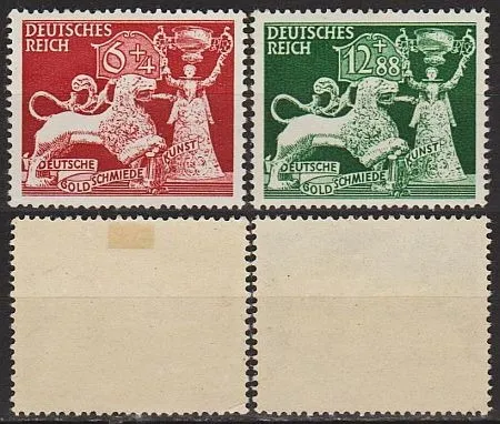 1942 - Рейх - Ювелірне мистецтво Mi.816-17 * Ціна